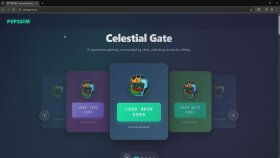 Pepesim NFT ürün Tanıtım sitesi tasarımım