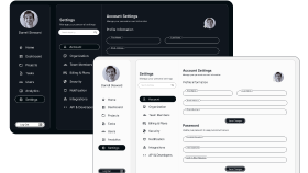 Modern Dashboard Panel Ayarları ve Profil UI/UX Tasarımı