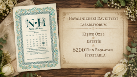 şık ve özgün davetiyeler tasarlarım