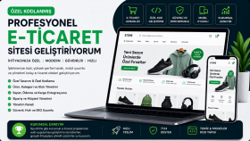 ihtiyacınıza özel profesyonel e-ticaret sitesi geliştiririm