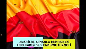 Almanca native / anadilde seslendirme hizmeti sunuyorum