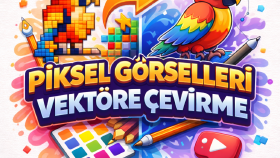 vektör olmayan tüm çalışmalarınızı vektöre çevirebilirim