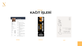 Modern ve Minimal Basılı Tasarımlar | Davetiye & CV