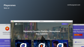 Playerones Web Arayüz Tasarımı - Web UI