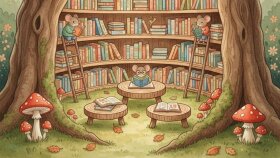 Ağaç Kovuğu Kütüphanesi: Masal İllüstrasyonu