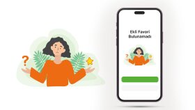 Ekli favori bulunamadı ekranı için illüstrasyon çalıışması