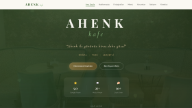Ahenk Kafe Kurumsal Web Sitesi