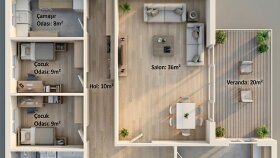 3d ve 2d kat planı görselleştirme