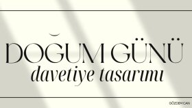 Doğum Günü Davetiye Tasarımı