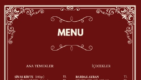 Menü Tasarımı 