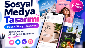 dikkat çekici sosyal medya tasarımları hazırlarım