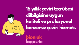 16 yıllık tecrübemle her konuda İngilizce çeviri yaparım