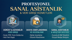 sanal asistanlık ve veri girişi işlerinizi yaparım