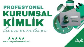 profesyonel ve göz alıcı kurumsal kimlik tasarlarım
