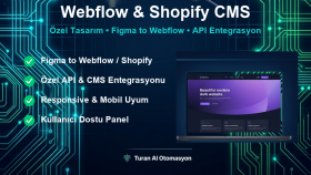 shopify ve cms sitenizi özel api ve tasarımlarla kurarım