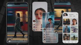 Ben modern ve video odaklı sosyal medya arayüzü tasarlarım