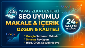 yapay zeka gücüyle SEO uyumlu ve özgün içerikler üretirim