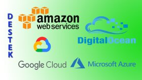 Amazon, DigitalOcean, Google Cloud, Microsof Azure