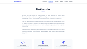 Ben,profesyonel  kaliteli portfolyo  web sitesi 