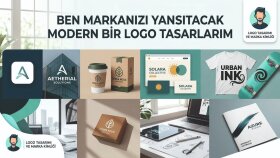 markanızı yansıtacak modern bir logo tasarlarım
