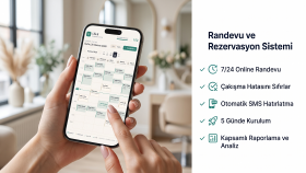 sizin için randevu ve rezervasyon sistemi yazabilirim