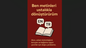 anlamı kaybetmeden çeviri yaparım