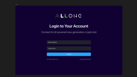 Crypto Bot Login Page