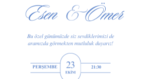 sizin için şık ve sade bir davetiye tasarlayabilirim