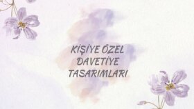 özel günler için şık ve özgün davetiye tasarımları yapıyorum