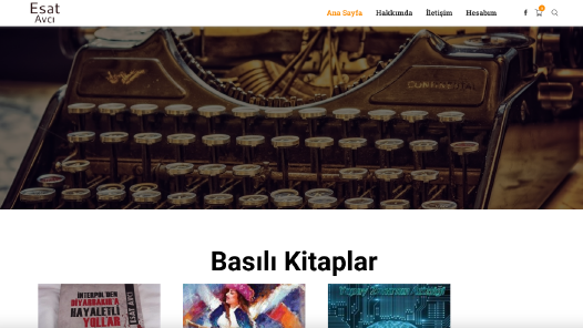 Yazar Esat Avcı kurumsal web tasarım projesi