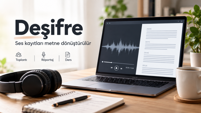 ses ve video kayıtlarınızı sizin için yazıya dökebilirim