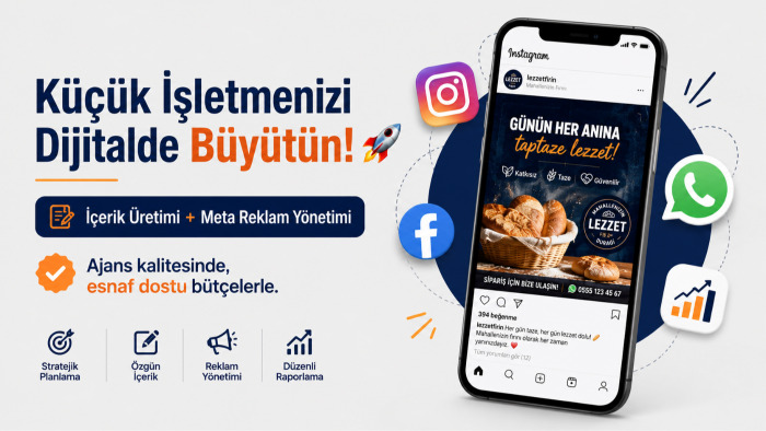 işletmenizin sosyal medyasını yönetirim