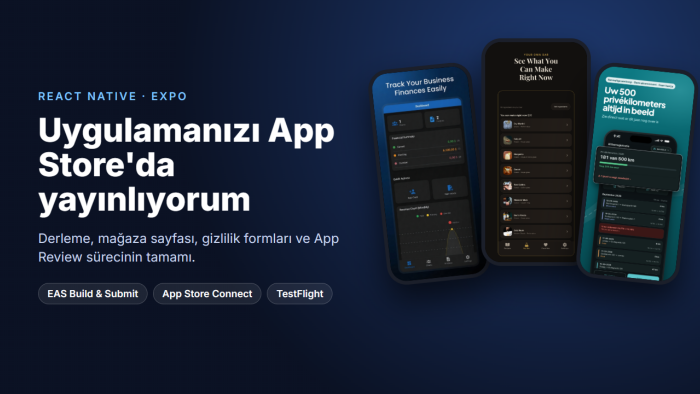 React Native uygulamanızı App Store'da yayınlarım