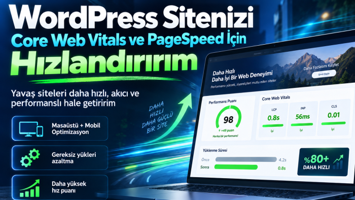 WordPress sitenizi PageSpeed için hızlandırırım