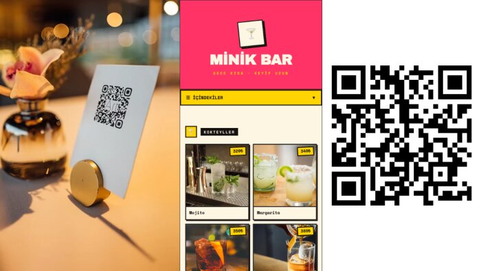 işletmeler için modern QR menü tasarımı yapıyorum