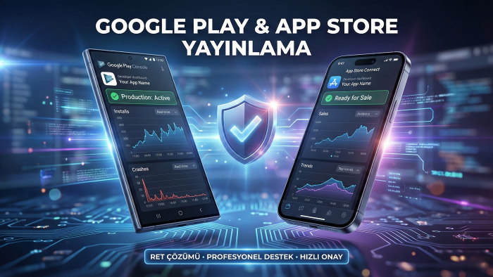 mobil uygulamanızı marketlere yüklerim