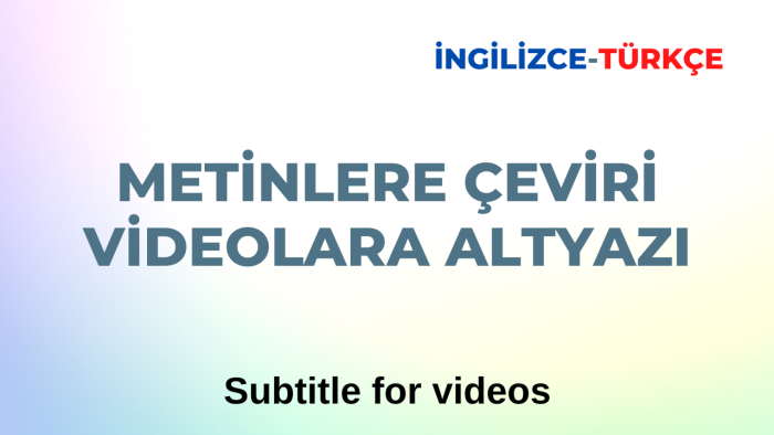 sizin istediğiniz metine/videoya çevirmenlik yapabilirim