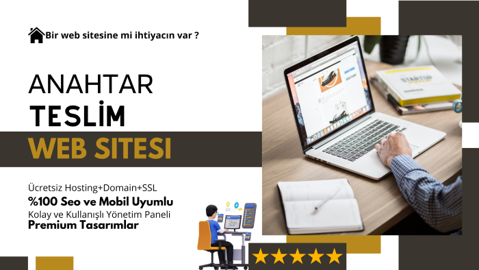 sizin için kolay yönetilebilir panelli web sitesi yaparım