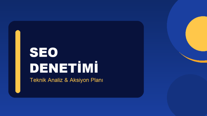 seo denetimi yapıp siteniz için aksiyon planı çıkarırım