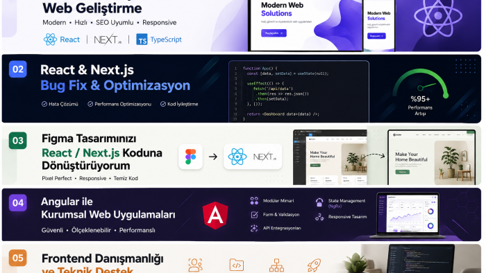 web tabanlı projelerinizi geliştiririm