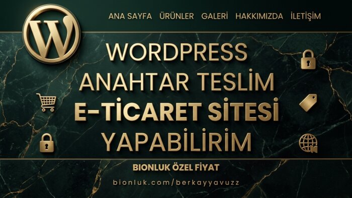 mobil uyumlu wordpress e-ticaret sitesi yapabilirim