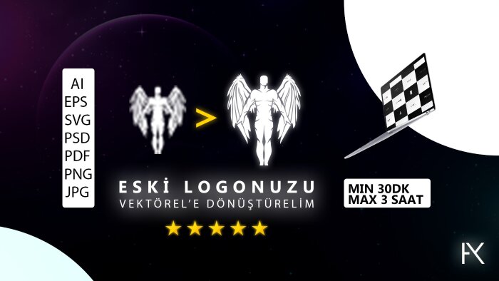 eski logonuzu en hızlı şekilde vektörele dönüştürürüm