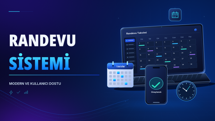 randevu ve rezervasyon sistemi geliştiririm