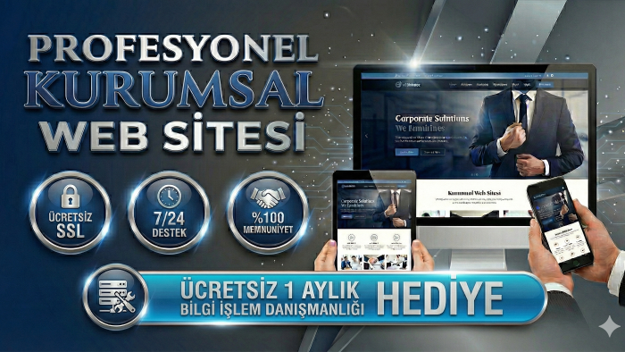 profesyonel ve etkileyici kurumsal web sitenizi hazırlarım