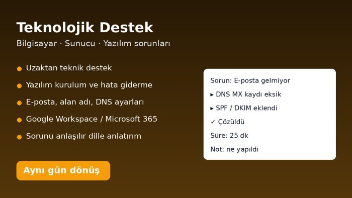 bilgisayar ve yazılım sorunlarınızı uzaktan çözerim