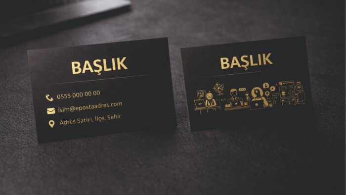sizin için kartvizit tasarımı yapabilirim