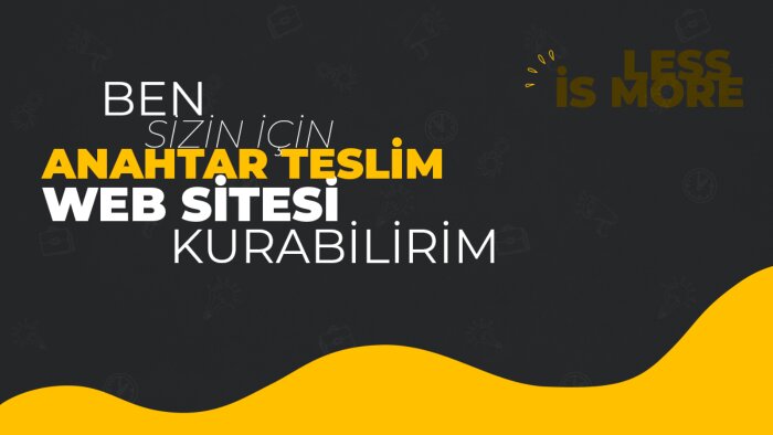 anahtar teslim web sitesi yaparım