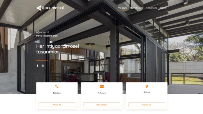 web sitenizi modern ve kullanıcı dostu olarak yapabilirim