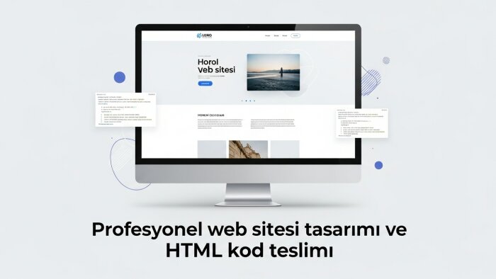 profesyonel website tasarımı ve html kod teslimi yaparım