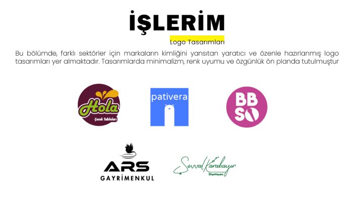 özgün ve profesyonel logo tasarımları yapıyorum